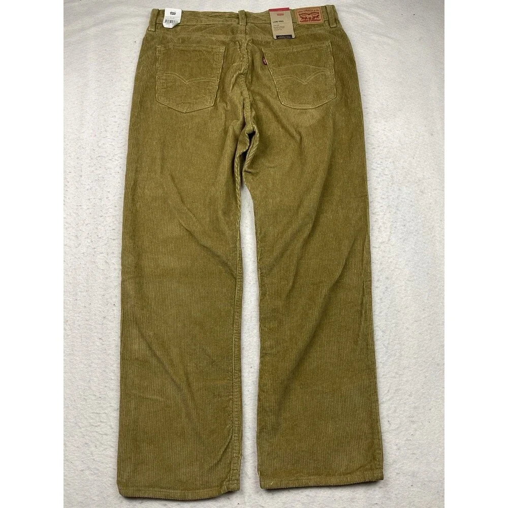 Levis Corduroy Men's 32×30 Low Pro Golden Brown Straight Leg NWT 2022